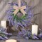 4 PCS Summer Wreath for Front Door Lavender Candle Ring Wreaths Mini Purple Table Centerpieces 9 Inch Floral Wreaths